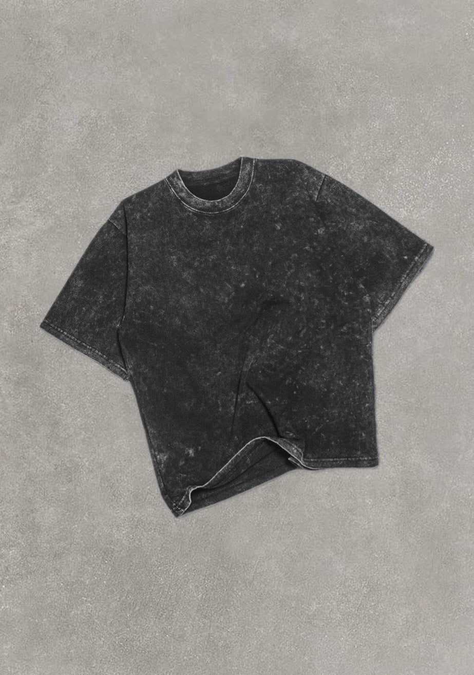 Obsidian Distress Acid Washed Relaxed Fit T-shirt